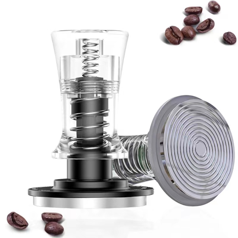 Coffee Equipment Kit - 51/53/54/58MM caffè doppia molla acrilico Tamper