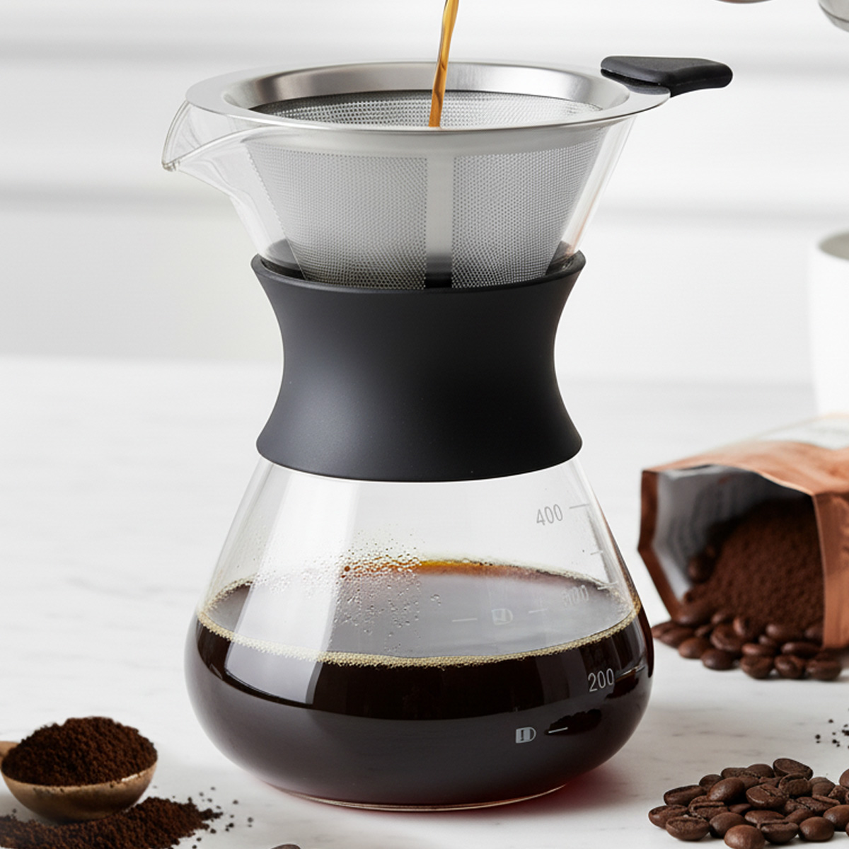 Coffee Equipment Pour Over - Leeseph Glass Pour Over Coffee Maker