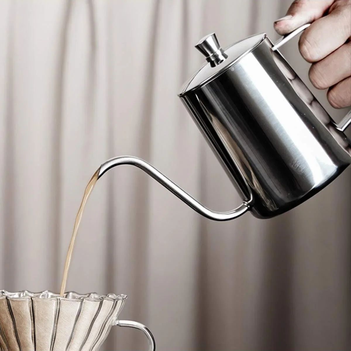 Caffettiera versata in acciaio - Coffee Equipment Pour Over recensione e prezzo
