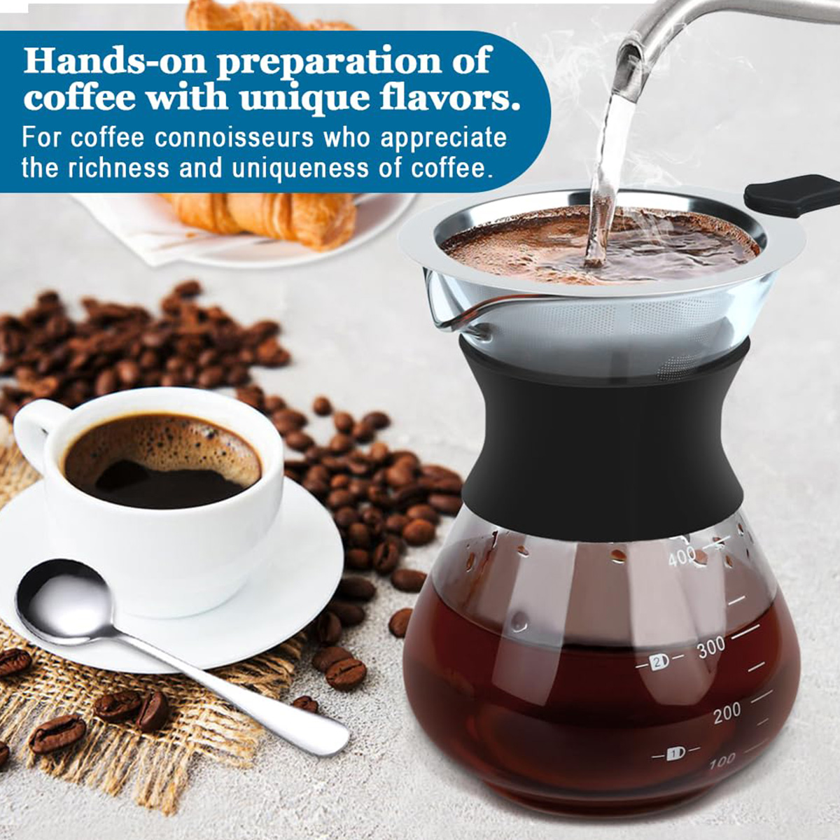 Leeseph Glass Pour Over Coffee - Coffee Equipment Pour Over recensione e prezzo