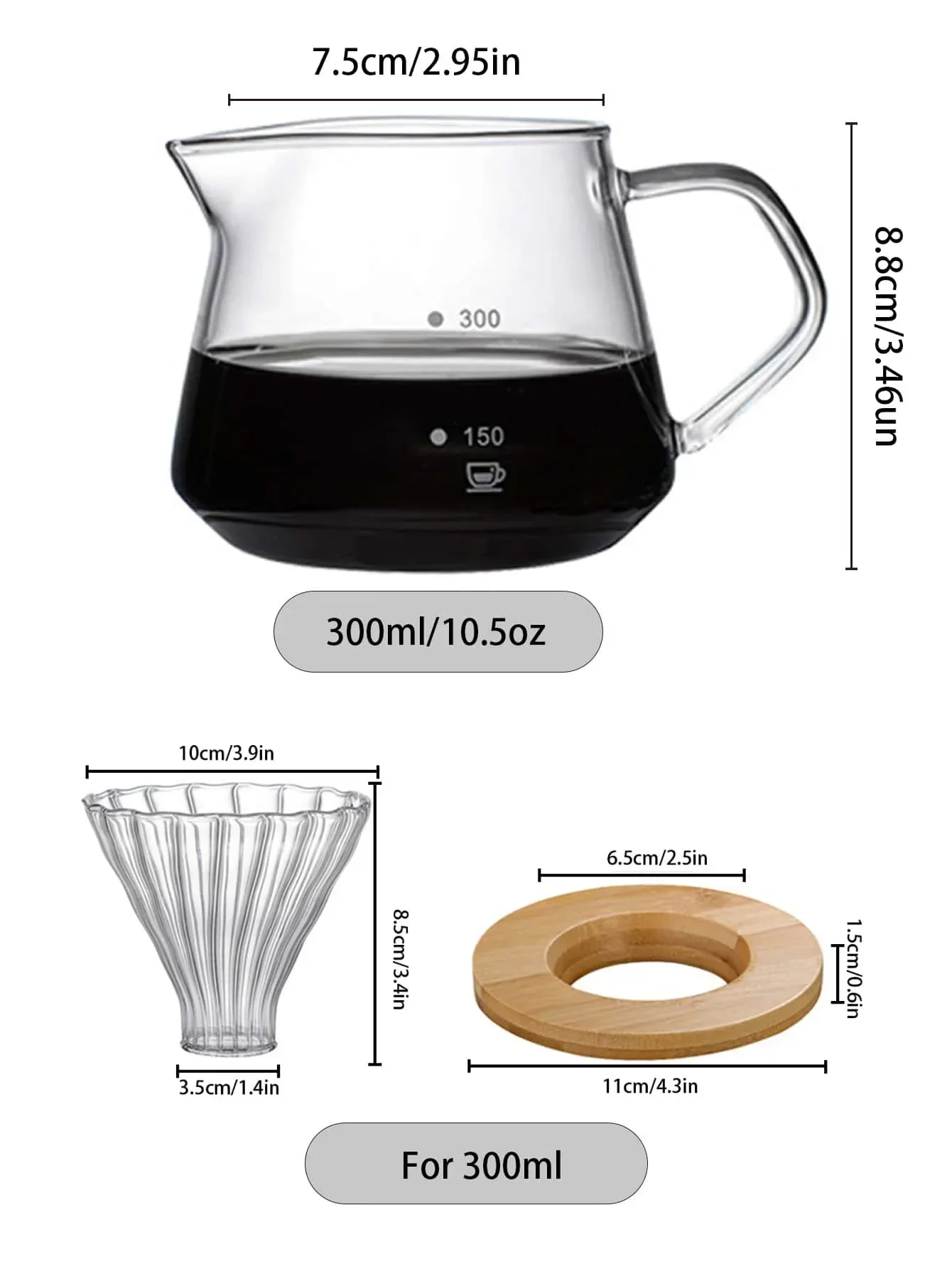 Punana 600ml Pour Over Coffee  - Coffee Equipment Pour Over recensione e prezzo